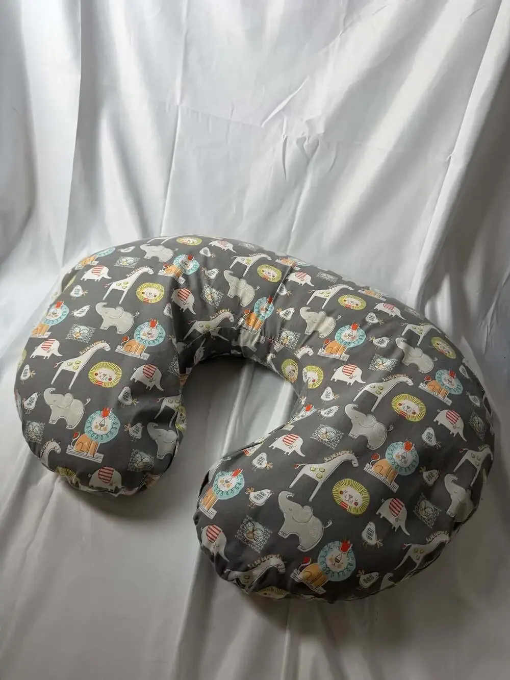 Boppy Nursing and Infant Support Pillow with Safari Animal Print Cover